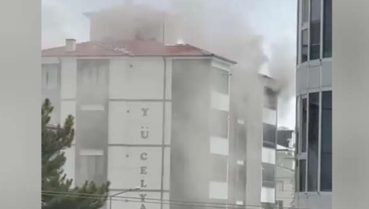 EREĞLİ’DE KORKUTAN APARTMAN YANGINI